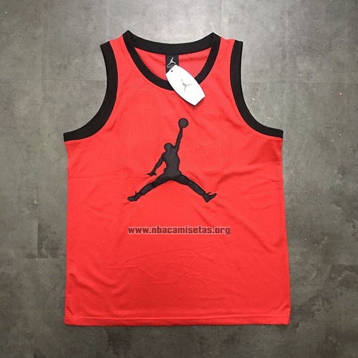 Camiseta Michael Jordan NO 23 Rojo Blanco